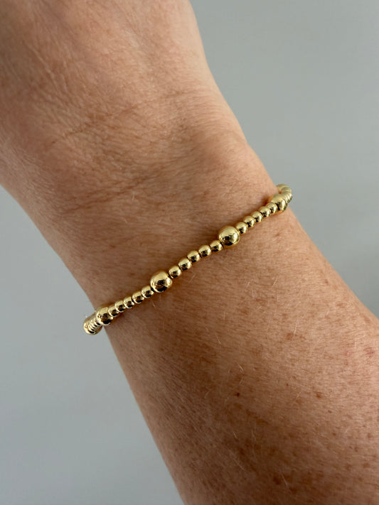 18K Gold-Filled Emma Beaded Bracelet | Everyday Stackable Bracelet