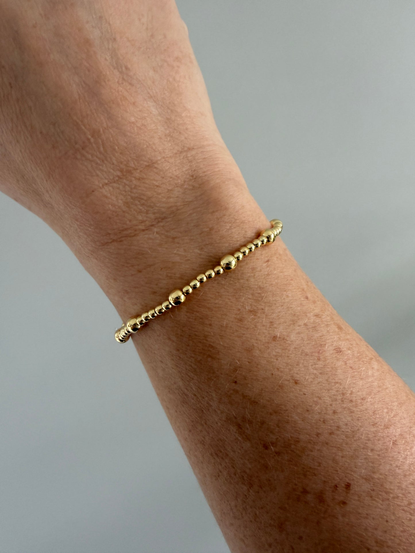 18K Gold-Filled Emma Beaded Bracelet | Everyday Stackable Bracelet