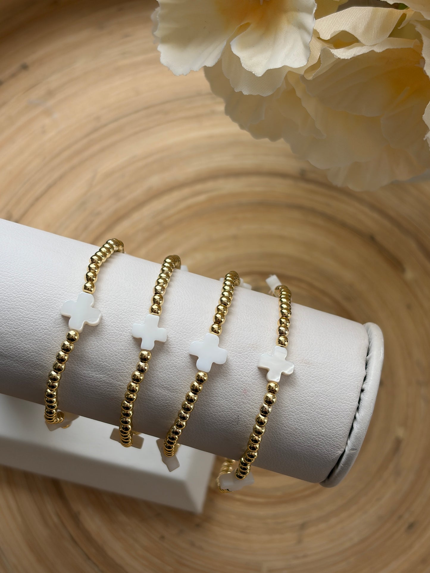 18k Gold-Filled "Grace" Beaded Bracelet (3mm)